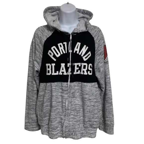 New Era Portland Trail Blazers Full Zip Hoodie Womens Size M - Picture 1 of 8